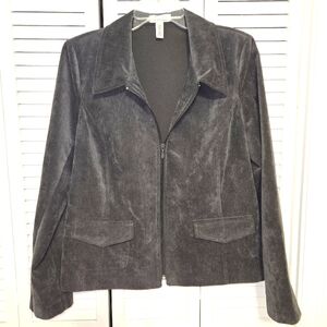 Kim Rogers Women's 14P Zip-up Corduroy Jacket